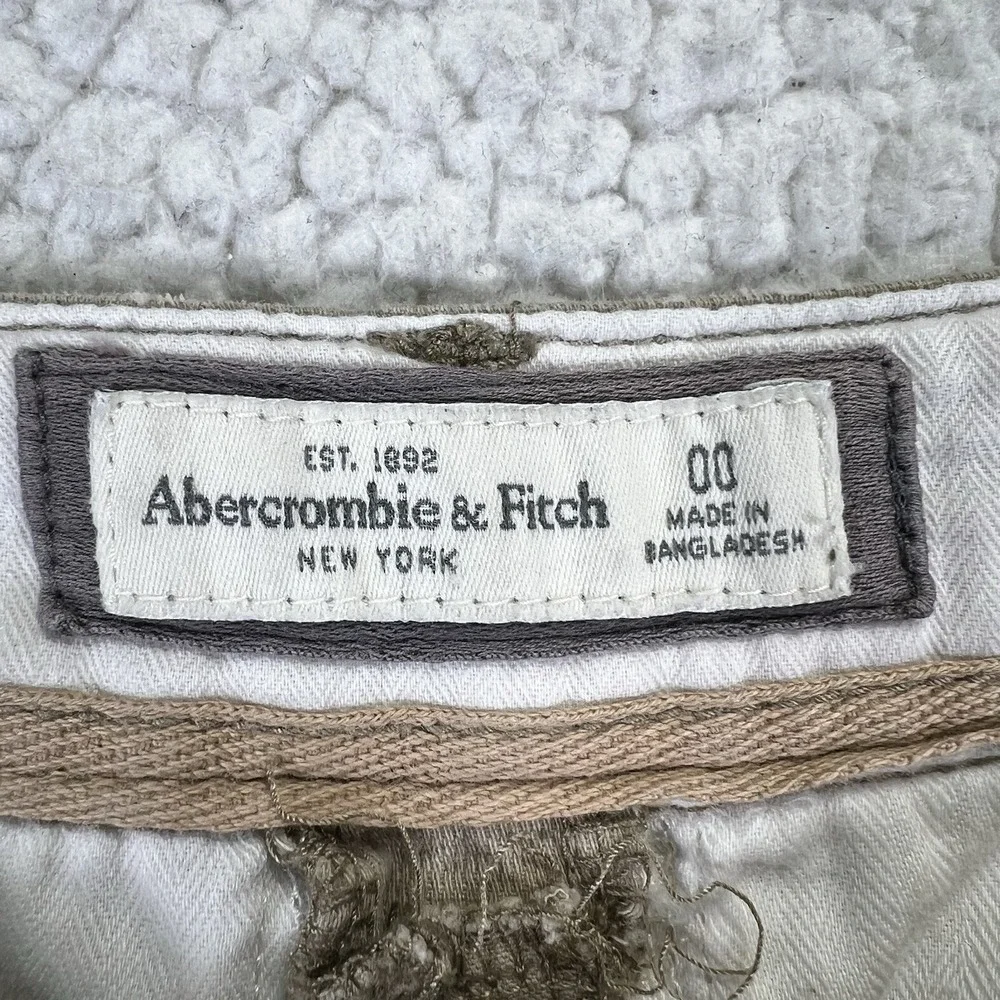 Abercrombie & Fitch Khaki‎ Pants Women's 00 (28x29.5) Preppy Minimalist Casual